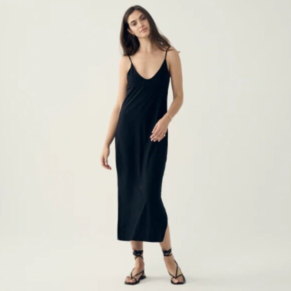 Vincent James Black Slip Dress Small - Picture 1 of 1